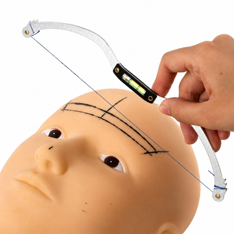 Eyebrow mapping ruler | BOW | black