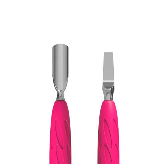 Szpatułka do manicure z silikonową rączką STALEKS PRO UNIQ 10 TYP 5 (popychacz + popychacz prosty)