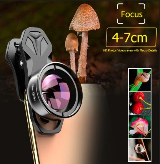 Макрообъектив для телефона APEXEL / HD 100mm Macro Lens / APL- HB100MM