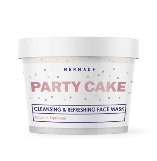 Cream face mask with kaolin, squalane and spheres MERMADE / Party Cake, 100 g