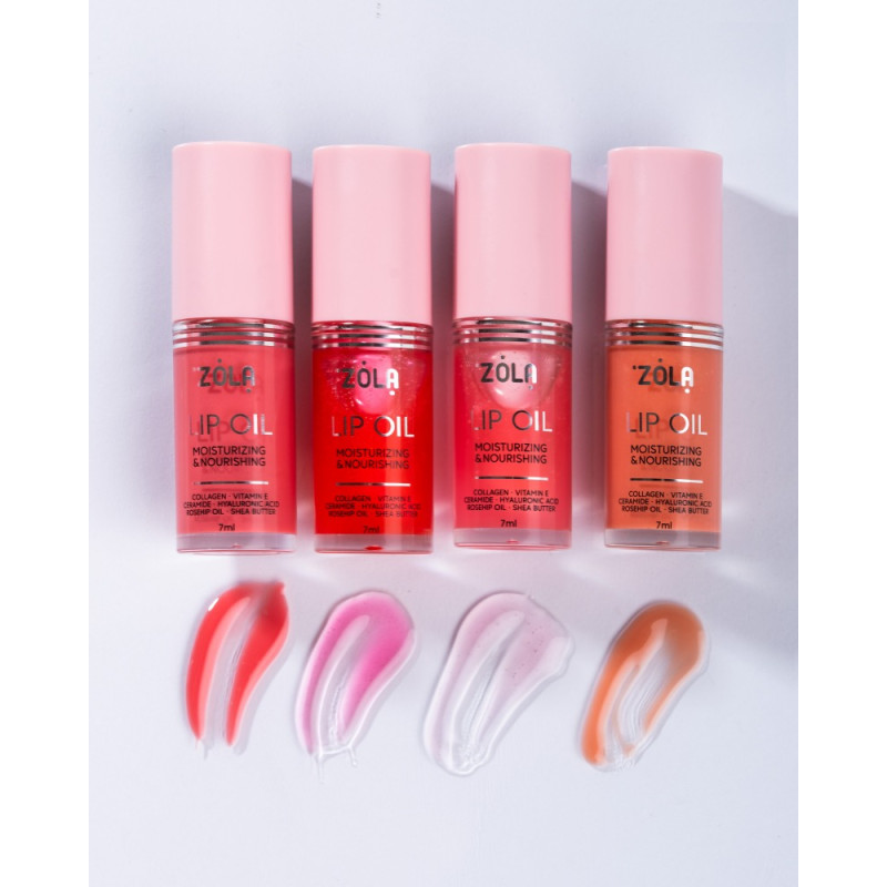 ZOLA Lip Oil - Pink Kiss, 7 ml