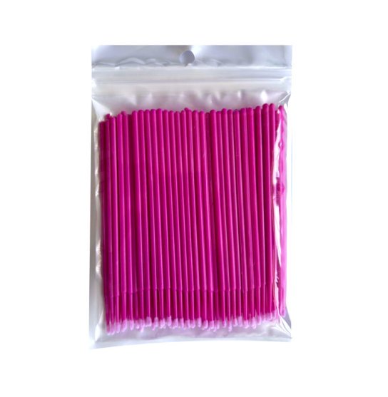 Microbrushes in a bag of 100 pcs / raspberry