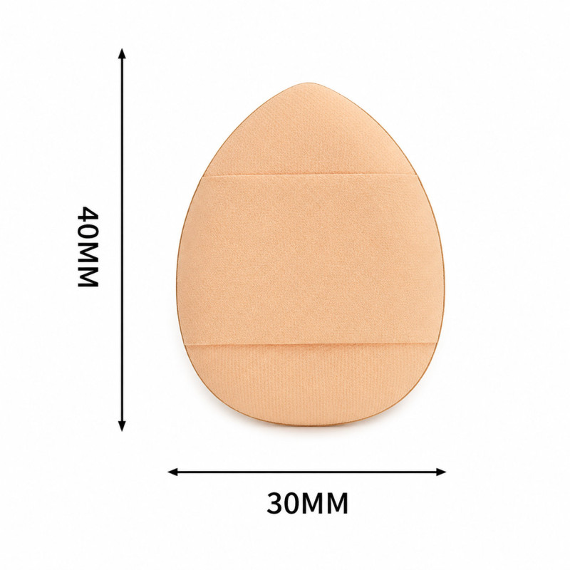 Mini makeup sponge for finger, drop-shaped, pink