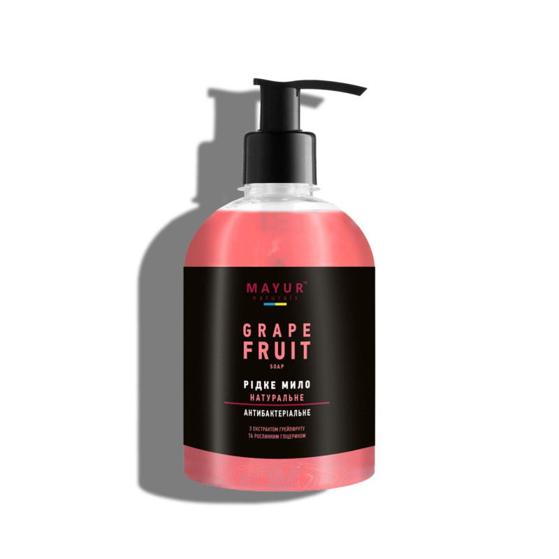 Mayur Antibacterial Hand Soap - GRAPE FRUIT, 275 ml