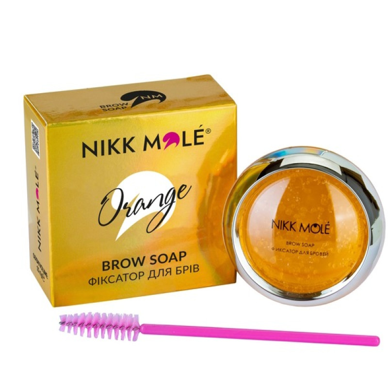 Soap fixative for eyebrows Nikk Mole Brow Soap / Orange, 15 g