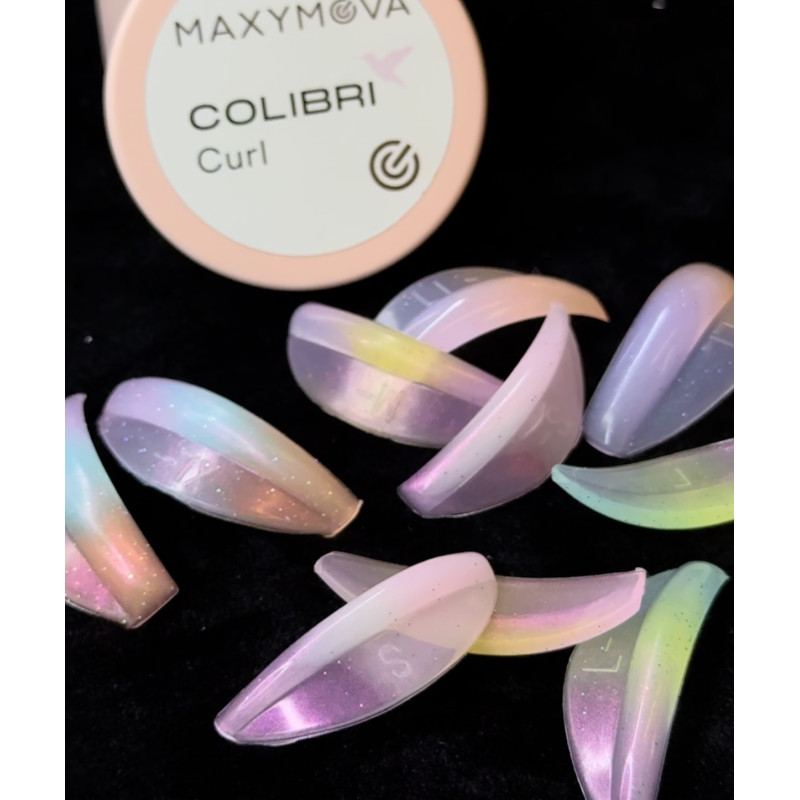 Набір бігуді для ламінування вій MAXYMOVA / Сolibri CURL / 5 пар (S, M, L, XL, LL)