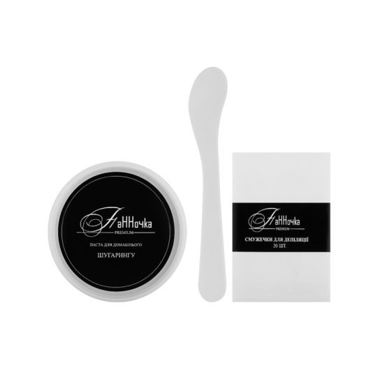 Zestaw do depilacji "Pannochka" / Econom (pasta+paski+szpatułka)