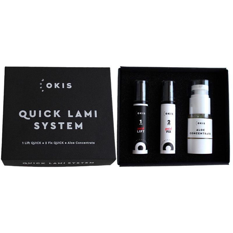 Набор для ламинирования бровей и ресниц OKIS / QUICK LAMI SYSTEM (лами + алоэ концентрат)