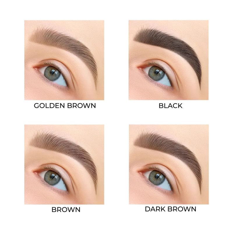 Zestaw do henny brwi EKKOBEAUTY 4 odcienie / Classic