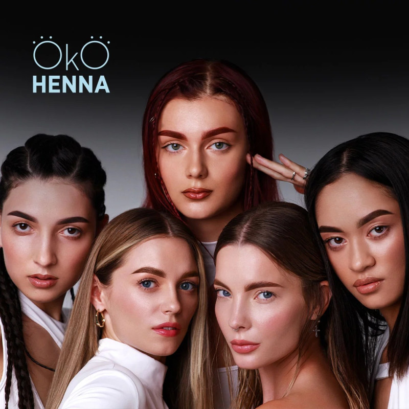 Zestaw do henny do brwi OKO / Zestaw do henny do brwi / Power Powder (7 odcieni po 5 g)