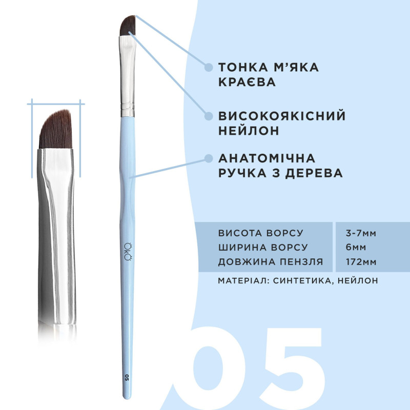 Набір пензлів OKO / Your Art is a Mirror of Your Soul / рожева коробка