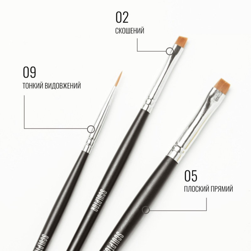 Набір пензлів у тубусі Sculptor / BROW