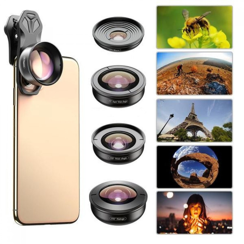 APEXEL / HD 4K 5 in 1 Camera Lens Kit / APL-HB5