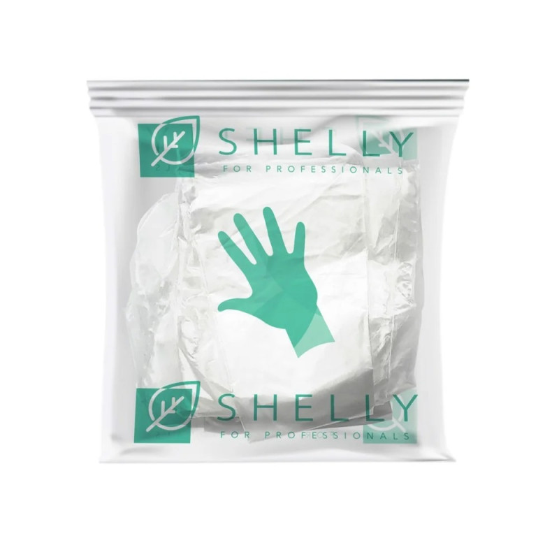 Набір рукавичок для одноразових манікюру з емульсією Shelly 25 пар (25х30 г)