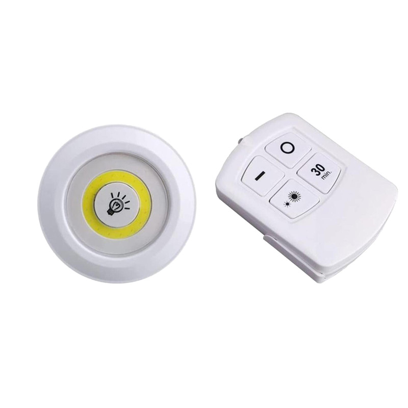 Набор светильник портативный на батарейках с пультом / LED light with Remote Control / 1 шт + пульт