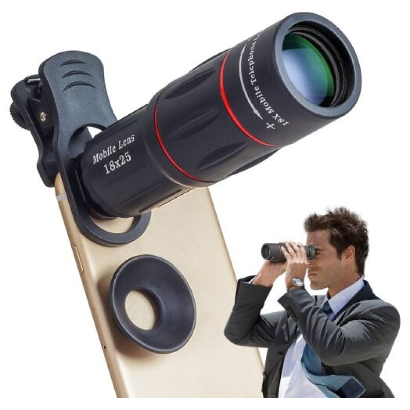 Набор телескоп с триподом для смартфона APEXEL / 18X Telescope Lens with Tripod / APL-T18ZJ