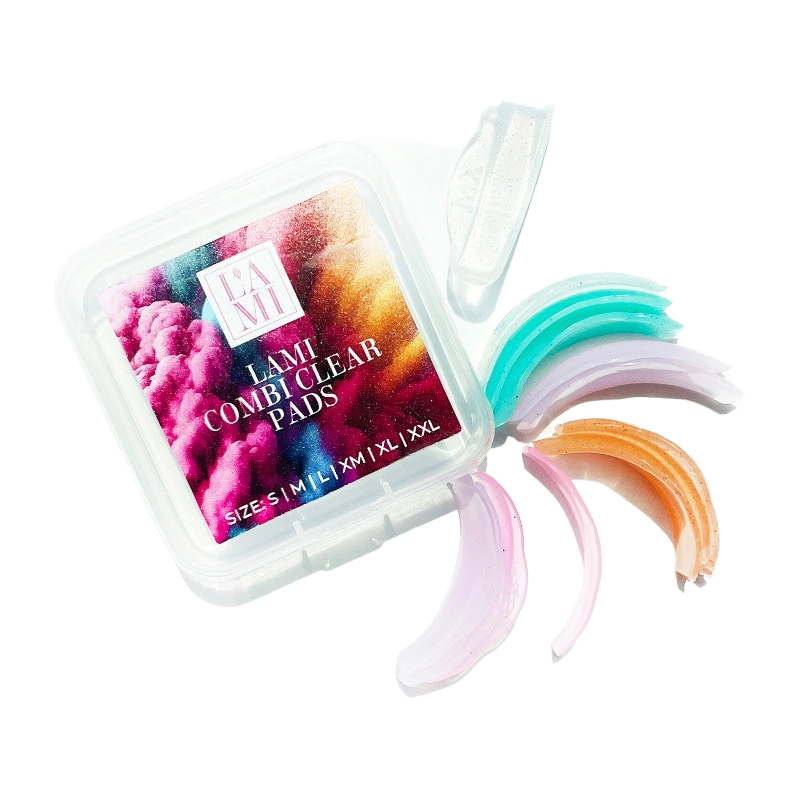 Набір валиків для ламі вій Lami Lashes 6 пар / Lami Combi Clear Pads (S, M, L, XM, XL, XXL)