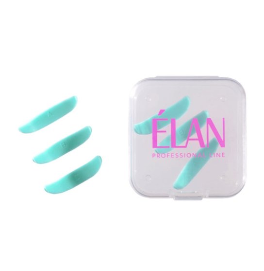 Set of rollers for laminating lower eyelashes ELAN 3 pairs / ABC turquoise