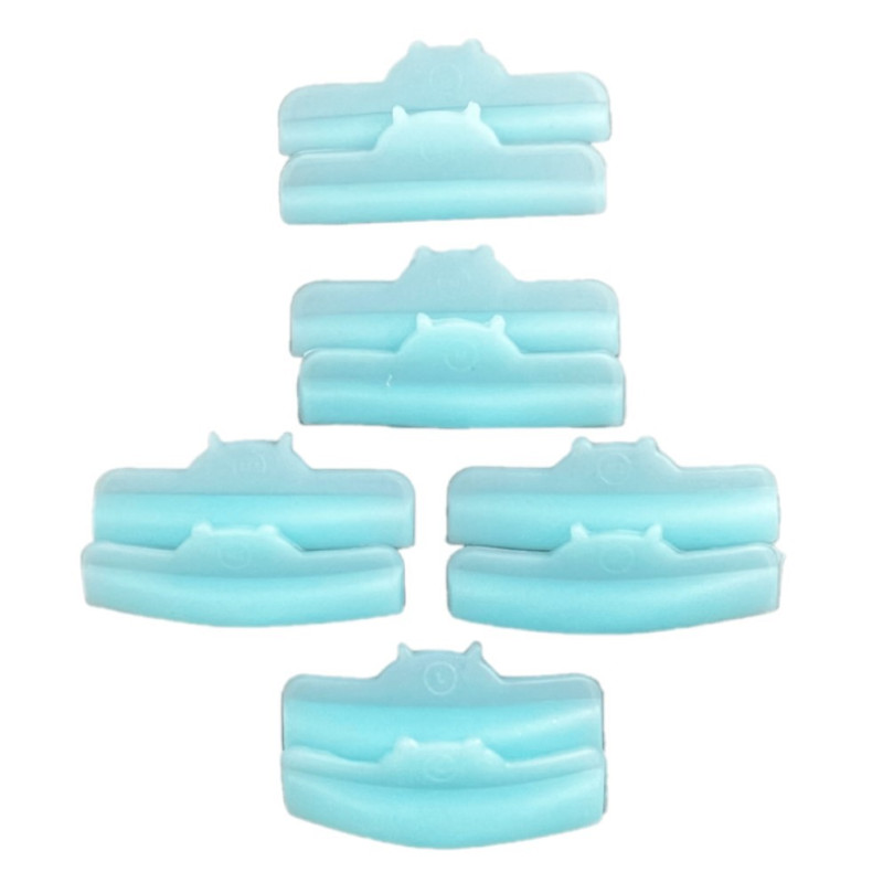 Set of rollers for lamination of eyelashes Lami Lashes 5 pairs Hippo (S, M, M1, M2, L) / blue
