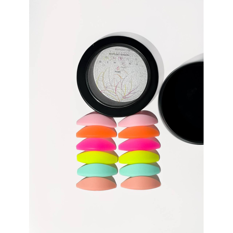 Wałki do laminacji rzęs LASH TREND "RESTYLING" - rozmiar L (1 para) - żółte