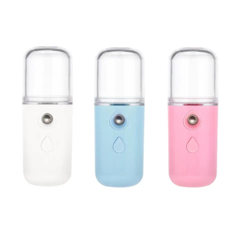 Nebulizer moisturizer for facial skin, face spray mini, 30 ml / drop pink