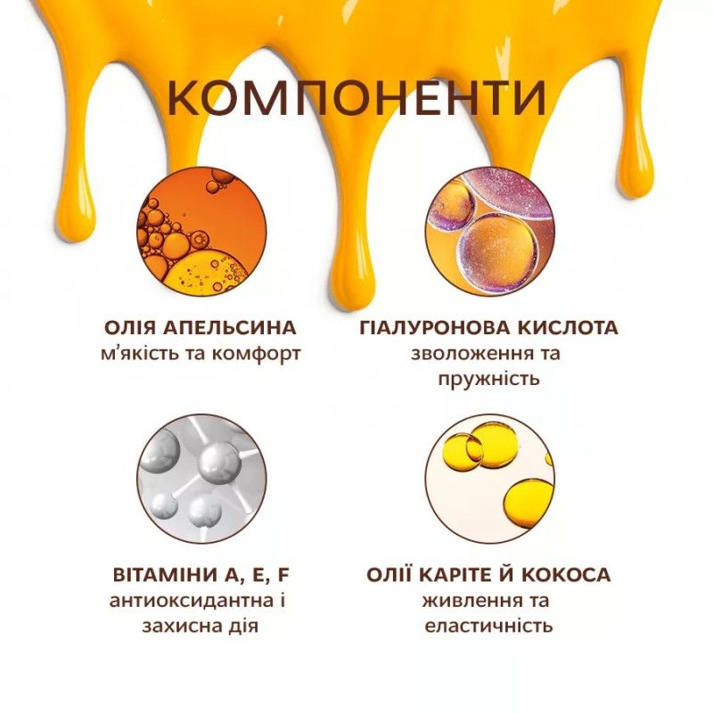 Нічна маска для губ живильна з олією апельсина ELAN - Kissamin, 4.5 г