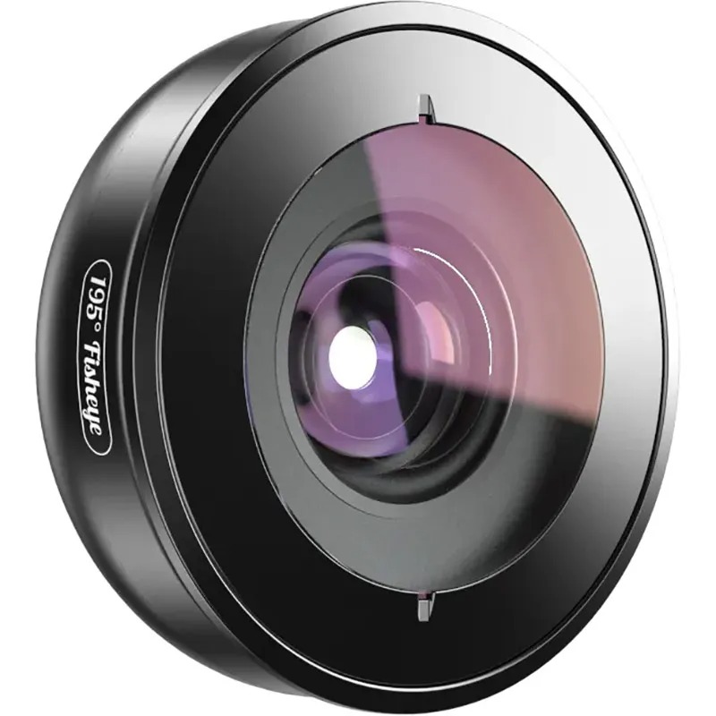 Объектив рыбий глаз для телефона APEXEL / HD 195° Fisheye Lens / APL-HB195F