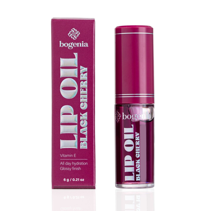 Olejek do ust Bogenia - Lip Oil (BG717) - 003 Black Cherry, 6 g