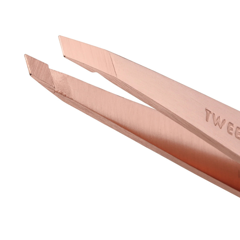 Пінцет для брів Tweezerman стандартний - Rose Gold - золото