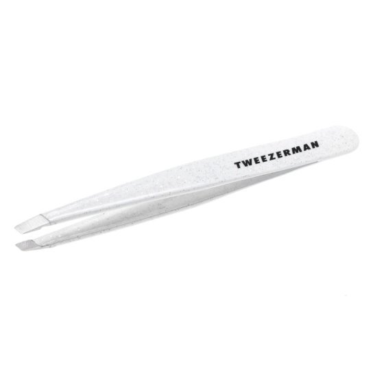 Pęseta do brwi Tweezerman Standard - Moon Dust - Biały brokat