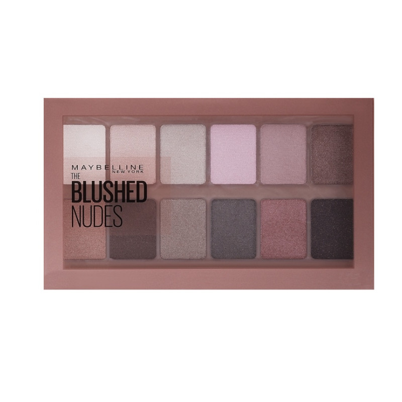 Палетка теней для век 12 оттенков Maybelline New York / The Blushed Nudes, 9.6