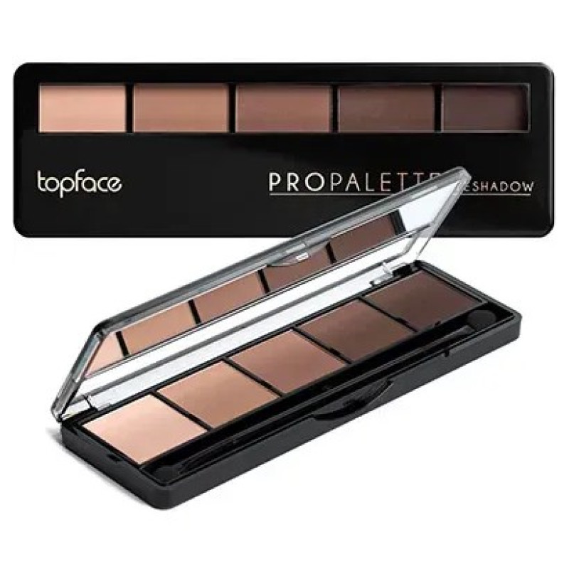 Eyeshadow palette (5 colors) TopFace / Pro Palette Eyeshadow (PT501) / 019 matte, 9 g