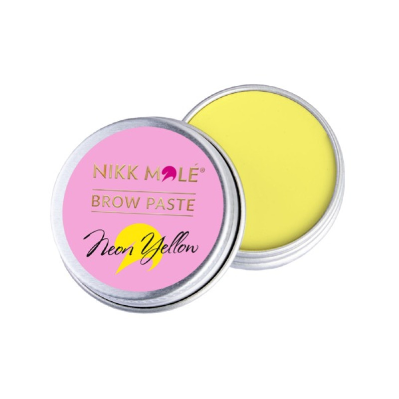 Паста для брів BROW PASTE Nikk Mole / залізна баночка / Neon Yellow , 15 г