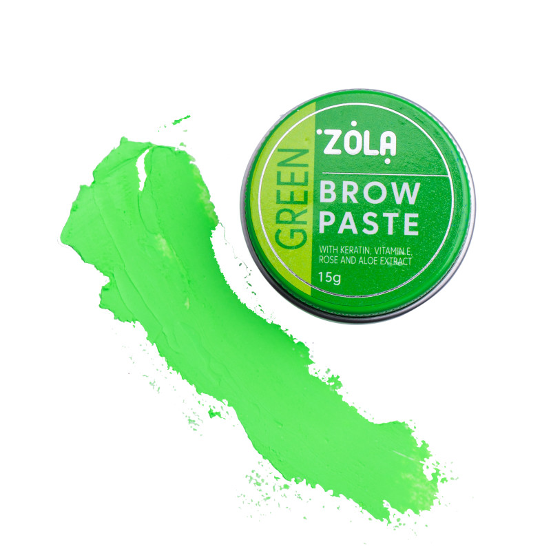 Паста для бровей контурная ZOLA / Brow Paste / Green, 15 г