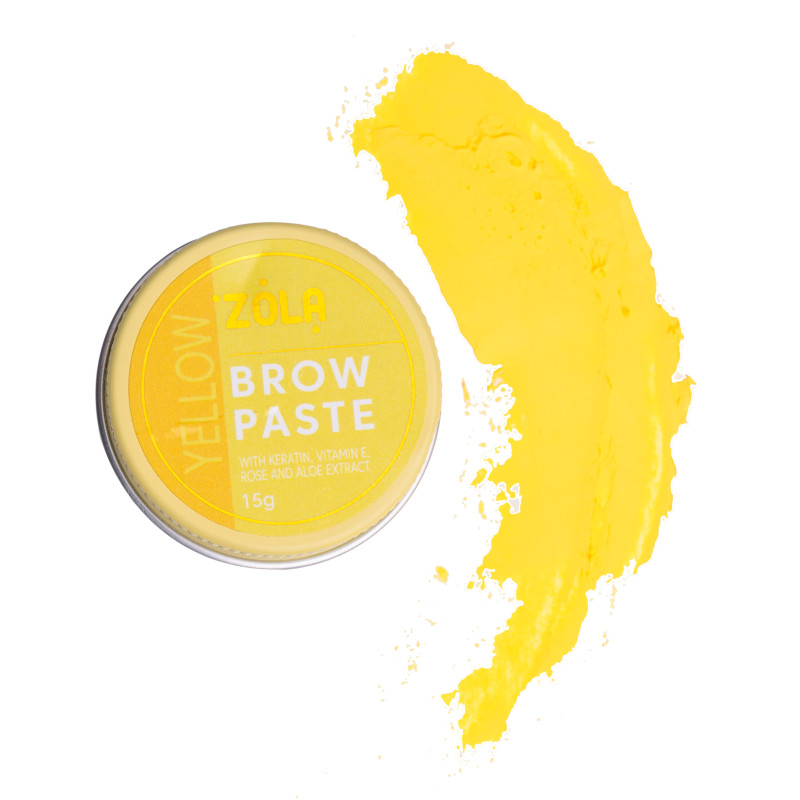 Паста для брів контурна ZOLA/Brow Paste/Yellow, 15 г