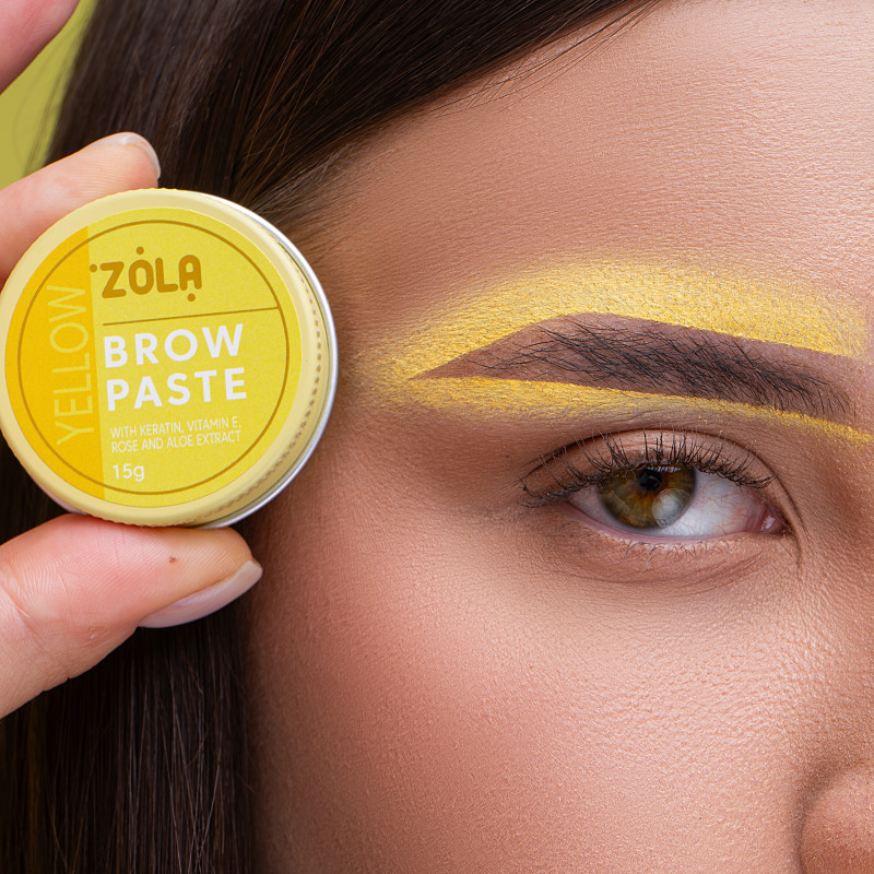 Паста для брів контурна ZOLA/Brow Paste/Yellow, 15 г