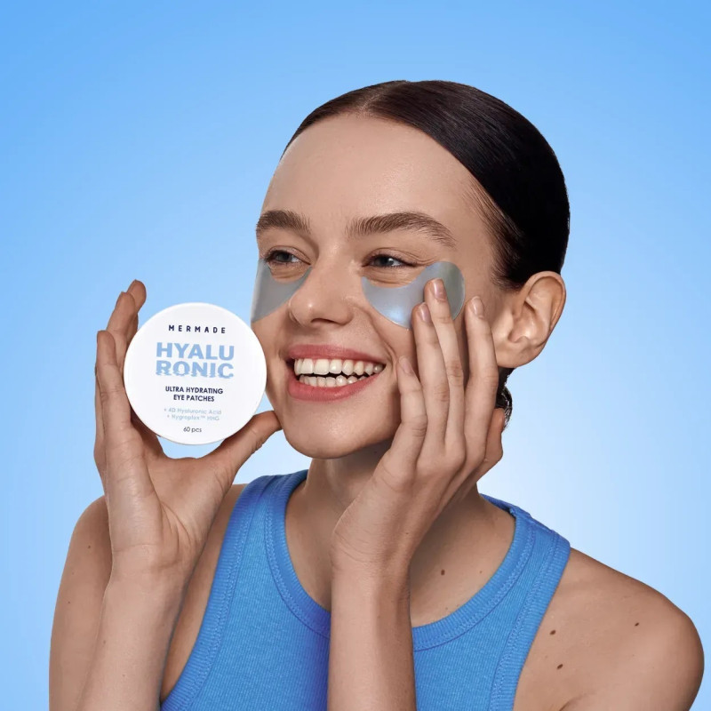 Патчи гидрогелевые под глаза MERMADE увлажняющие - Hyaluronic, 60 шт - УЦЕНКА (до 07.26)