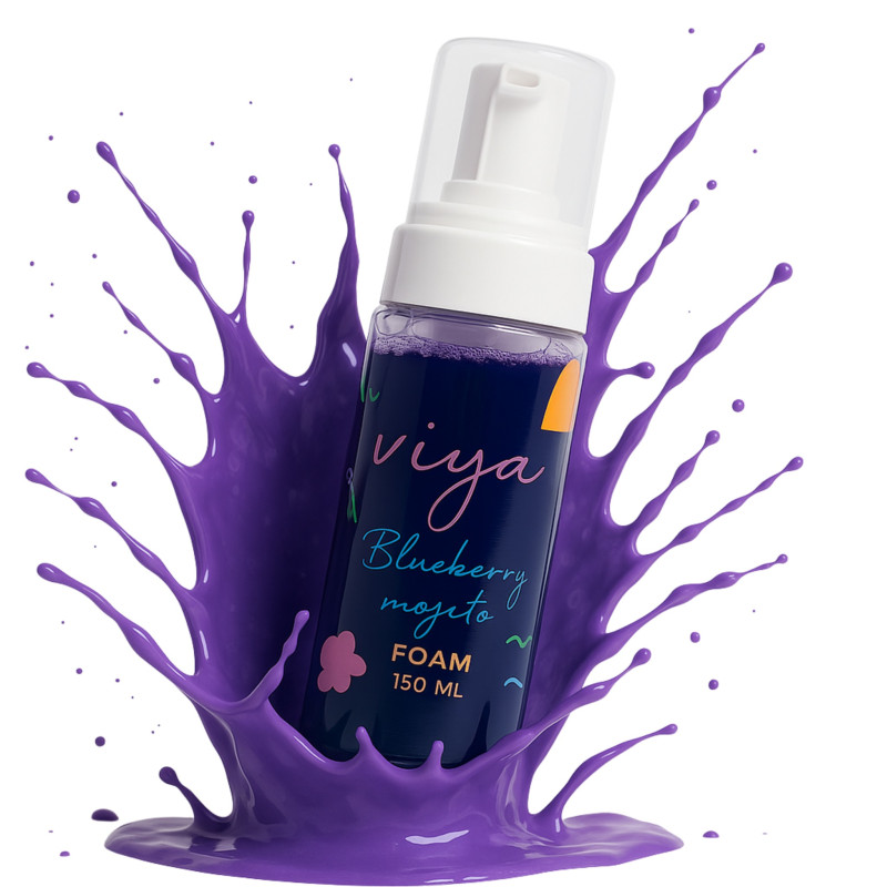 Pianka do brwi i twarzy Viya - BLUEBERRY MOJITO, 150 ml