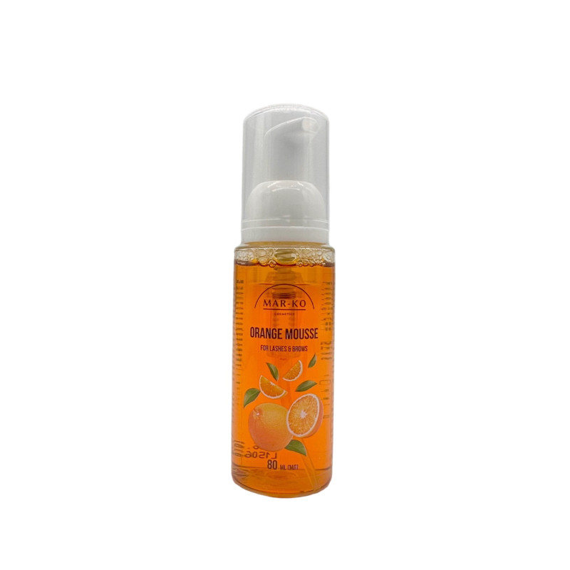 Foam for eyebrows and eyelashes with citrus aroma MAR-KO / Orange Mousse, 80 ml