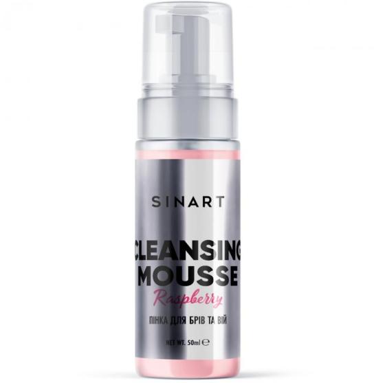 Пенка для бровей и ресниц Sinart CLEANSING MOUSSE Raspberry, 50 мл