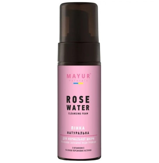 Pianka do mycia naturalna Mayur/Róża, 150 ml