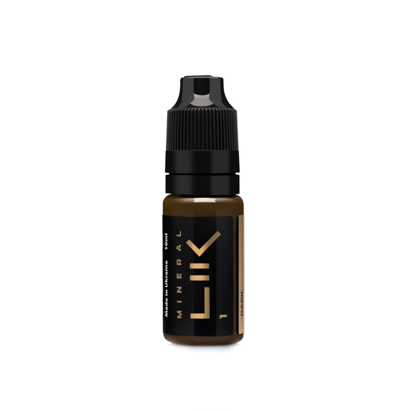 Пигмент для перманентного макияжа Lik MINERAL / 1 Dark, 10 мл
