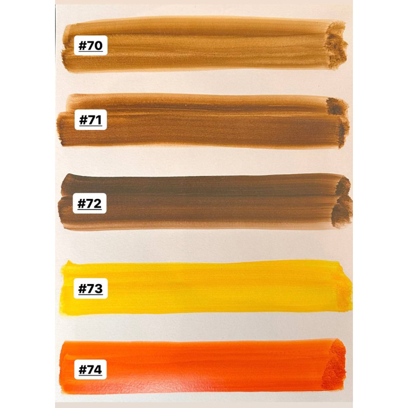 Hybrydowy pigment do tatuażu brwi The Mineral / HollyWood / #74 Orange, 6 ml