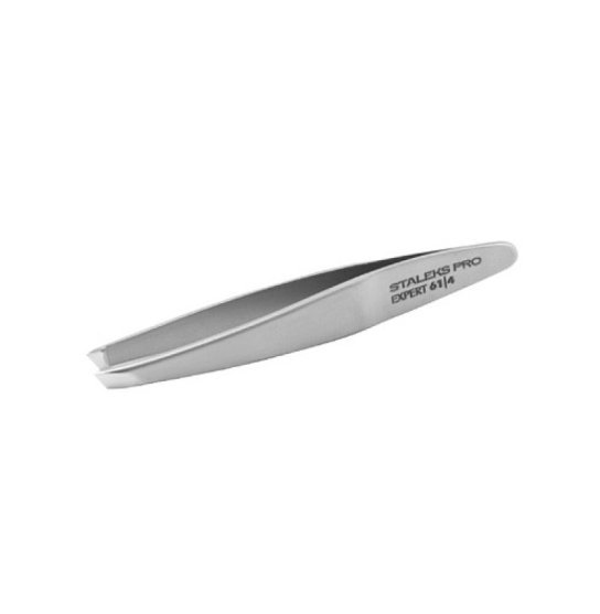 Пинцет для бровей STALEKS PRO EXPERT / 61 TYPE 4 / мини