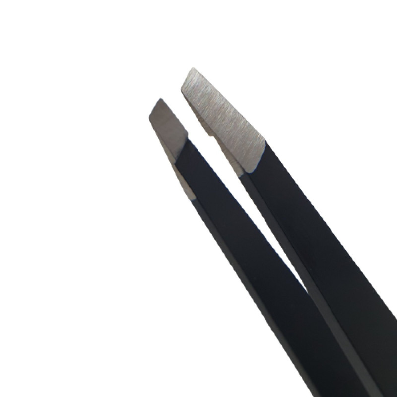 Eyebrow tweezers beveled Klever Beauty / black