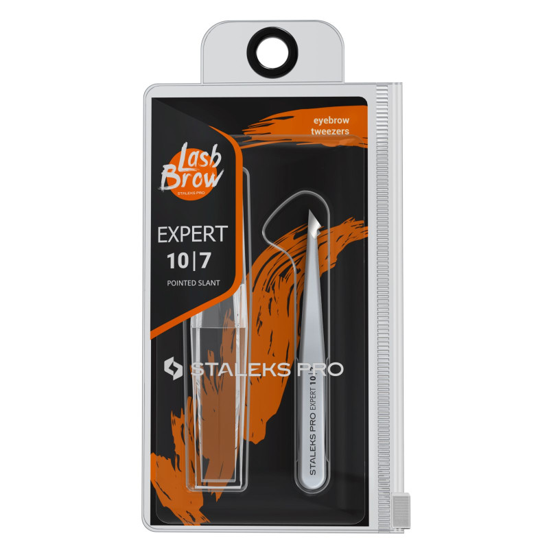 Eyebrow tweezers STALEKS PRO EXPERT - 10 TYPE 7
