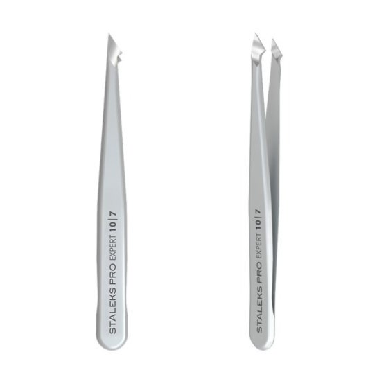 Eyebrow tweezers STALEKS PRO EXPERT - 10 TYPE 7