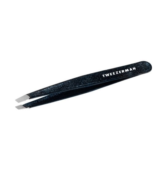 Tweezerman Standard Eyebrow Tweezers - Dusted Onyx - Black Milky Way