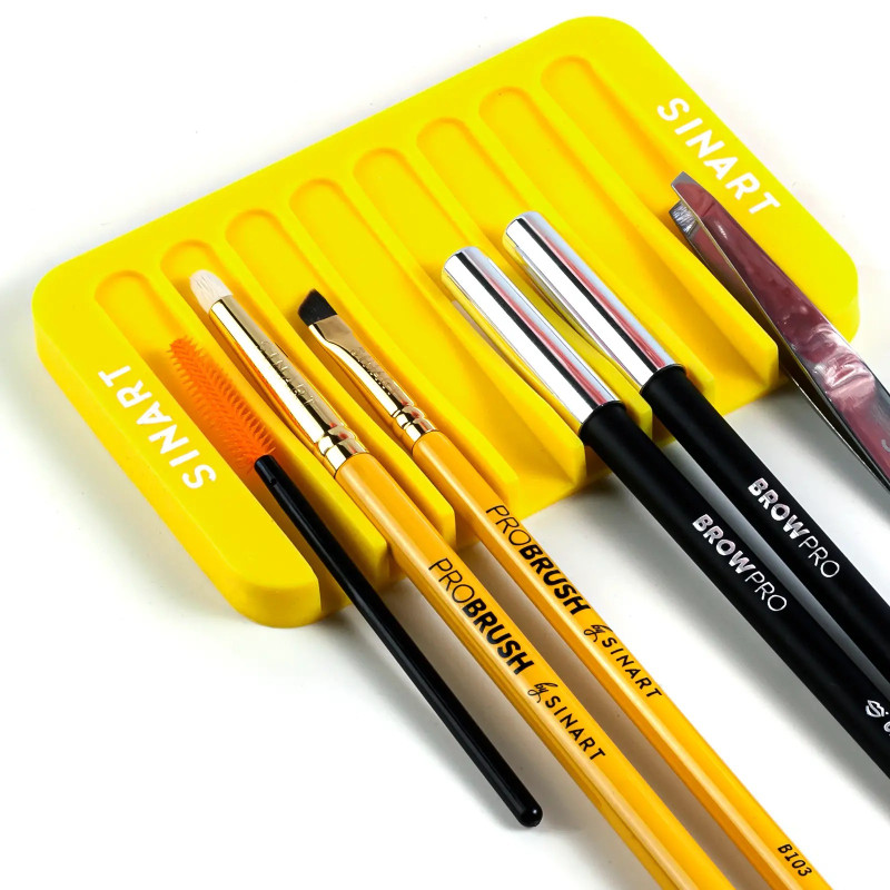 Подставка силиконовая для кисточек Sinart / Silicone Multi Tool-Holder Yellow / желтая