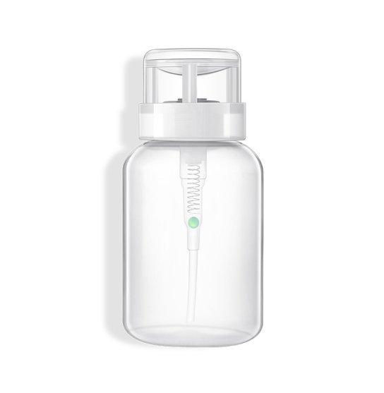 Pompka do cieczy plastikowa - transparentna, 220 ml